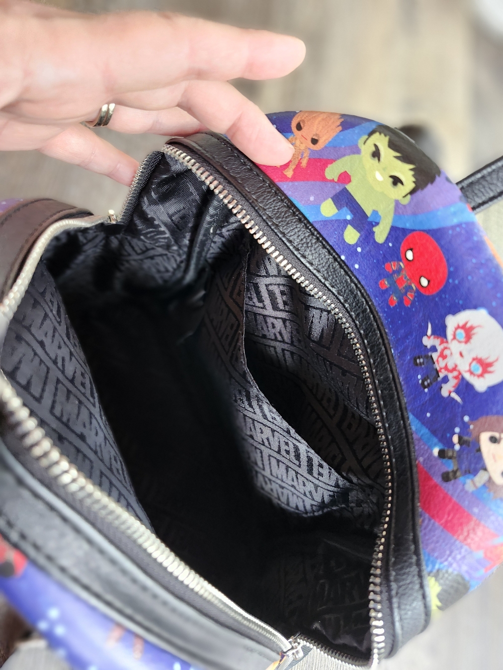 Avengers Kids' Mini Backpack - Purple Galaxy Print - Picture 5 of 7
